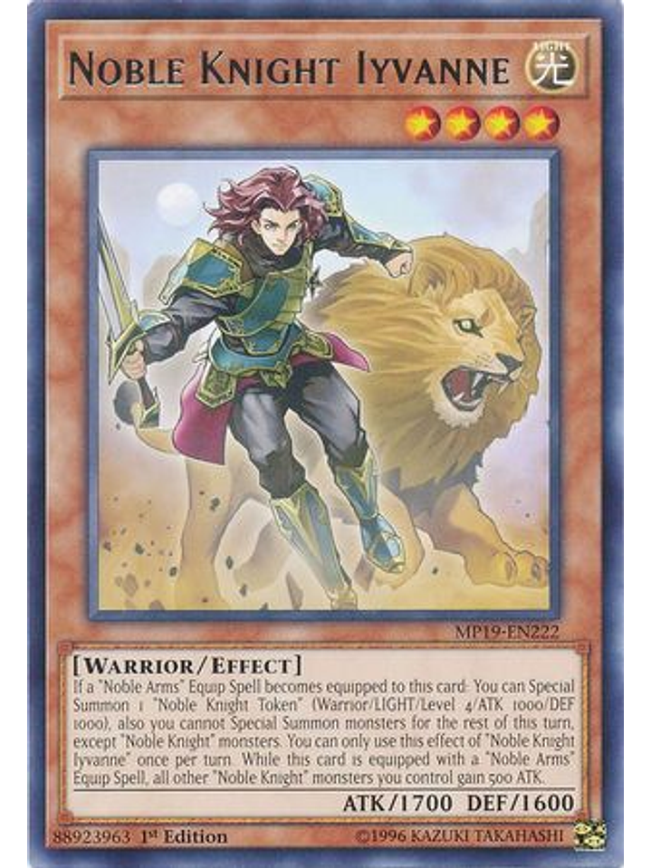 Noble Knight Iyvanne - MP19-EN222 - Rare Unlimited 1