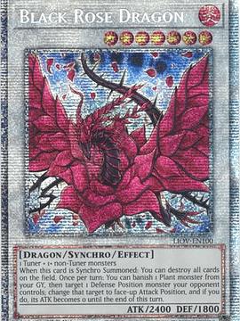 Black Rose Dragon - LIOV-EN100 - Starlight Rare 1st Edition
