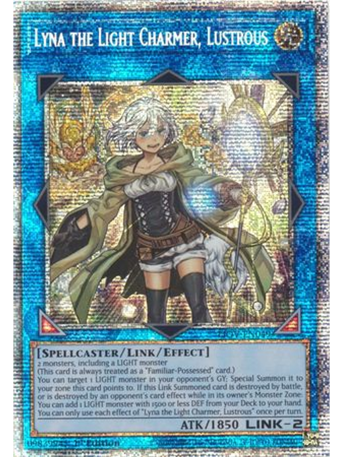 Lyna the Light Charmer, Lustrous - LIOV-EN049 - Starlight Rare 1st Edition 1