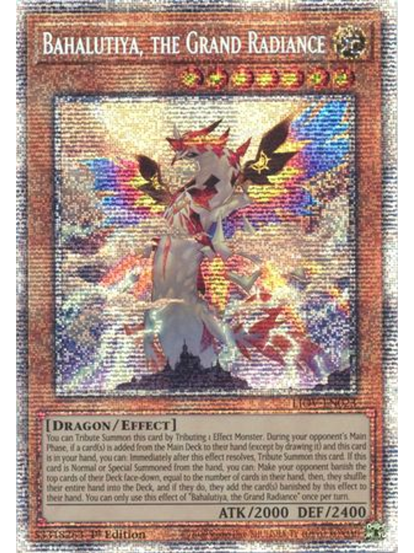 Bahalutiya, the Grand Radiance - LIOV-EN023 - Starlight Rare 1st Edition 1