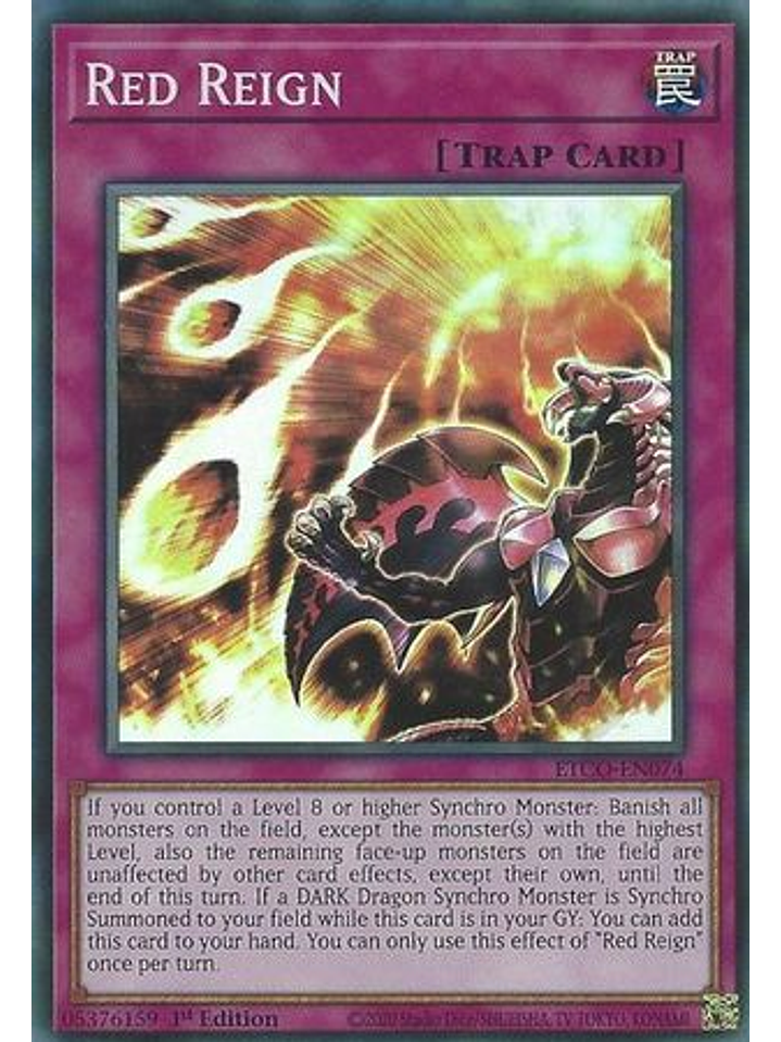 Red Reign - ETCO-EN074 - Super Rare 1st Edition 1