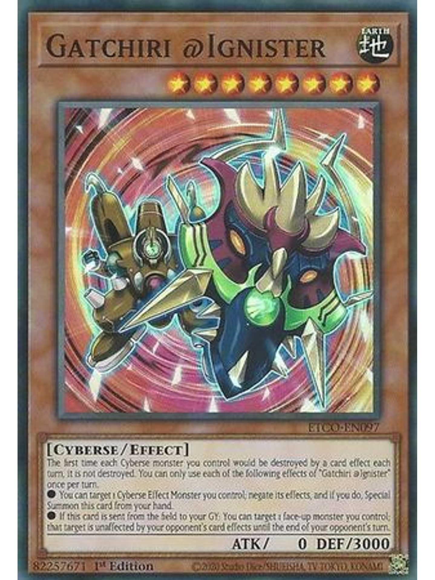 Gatchiri @Ignister - ETCO-EN097 - Super Rare 1st Edition 1