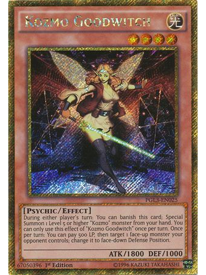 Kozmo Goodwitch - pgl3-en025 - Gold Secret Rare 1st Edition 1