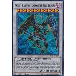 Assault Blackwing - Onimaru the Divine Thunder - TDIL-EN049 - Super Rare 1st Edition