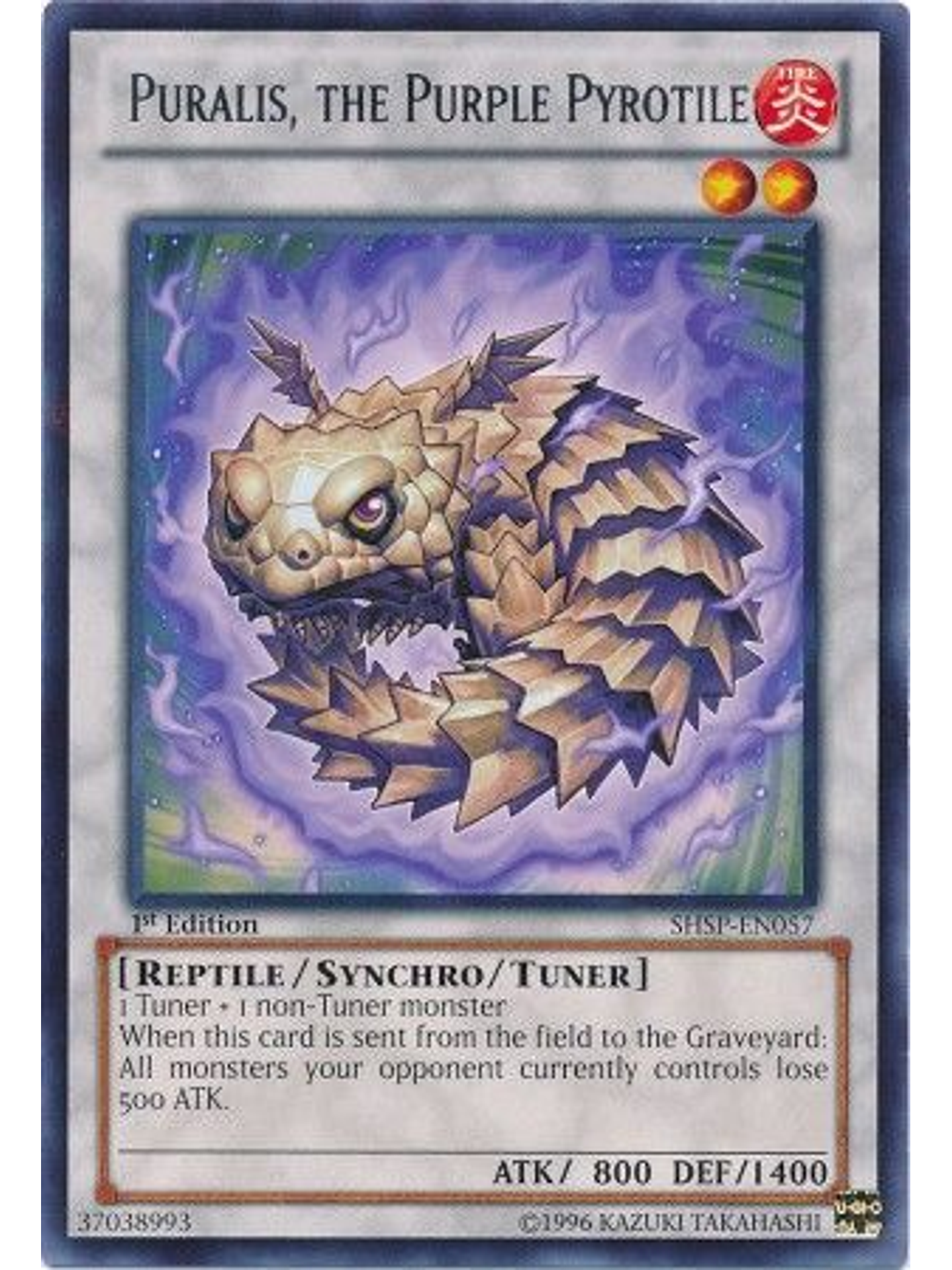 Puralis, The Purple Pyrotile - shsp-en057 - Rare 1st Edition 1