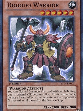 Dododo Warrior - ztin-en001 - Super Rare