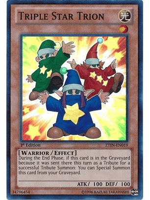 Triple Star Trion - ztin-en019 - Super Rare