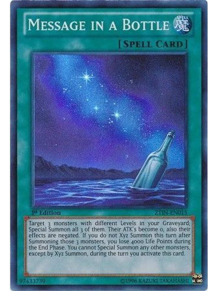 Message In A bottle  - Ztin-en015 - Super Rare 1