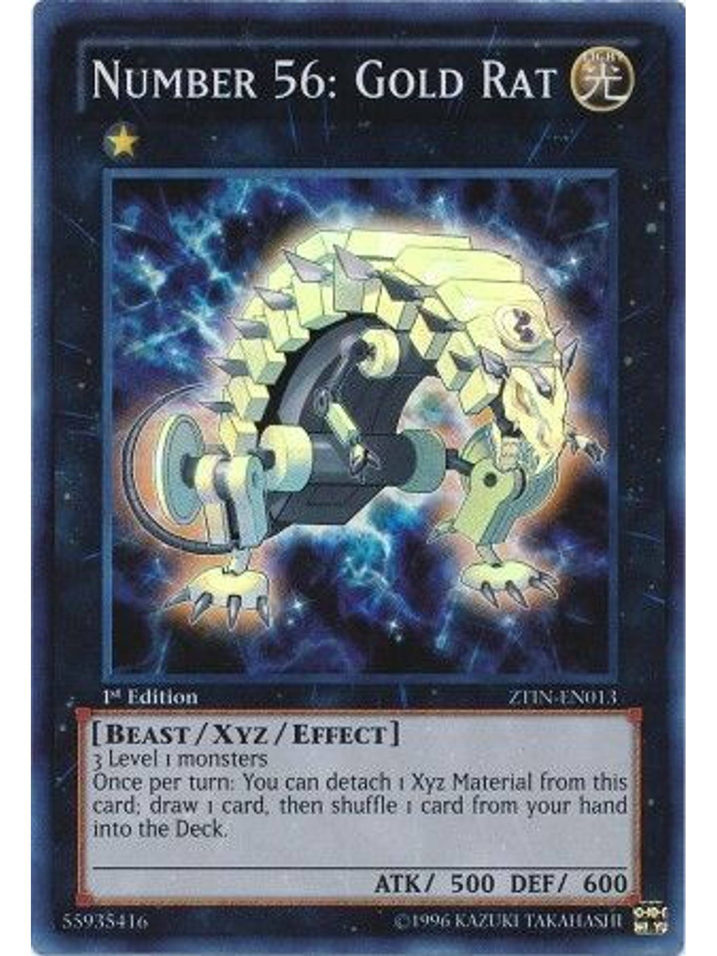 Number 56: Gold Rat - ztin-en013 - Super Rare 1