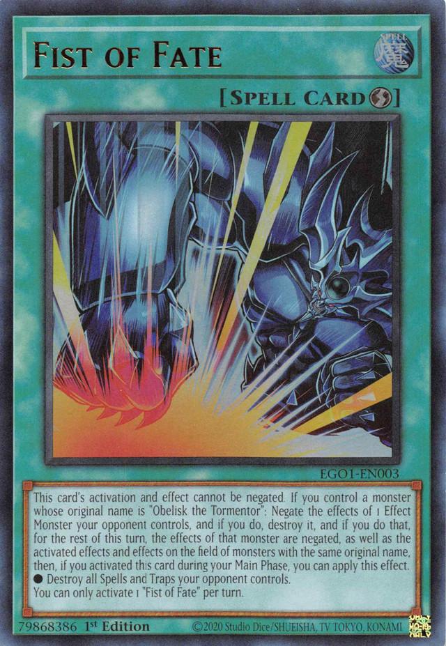 Yu-Gi-Oh! - Carta Collezionabile Pugno Del Destino - EGO1-EN003 - Ultra Rara 1a Edizione - 4