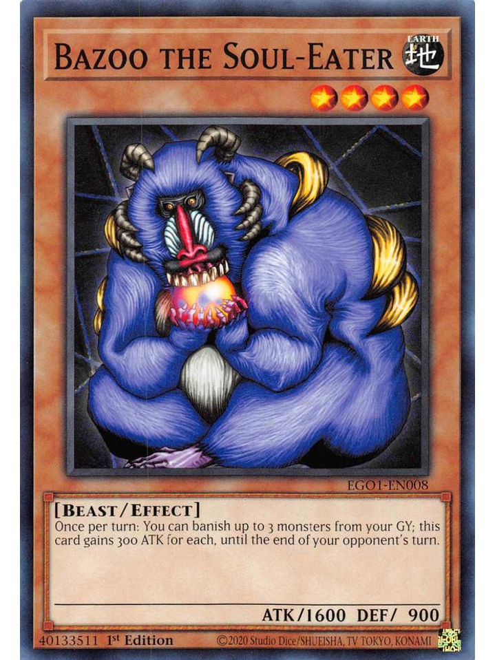 Bazoo the Soul-Eater - EGO1-EN008 - Common 1st Edition 1