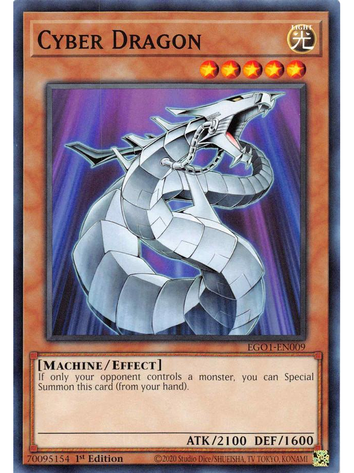 Cyber Dragon - EGO1-EN009 - Common 1st Edition 1