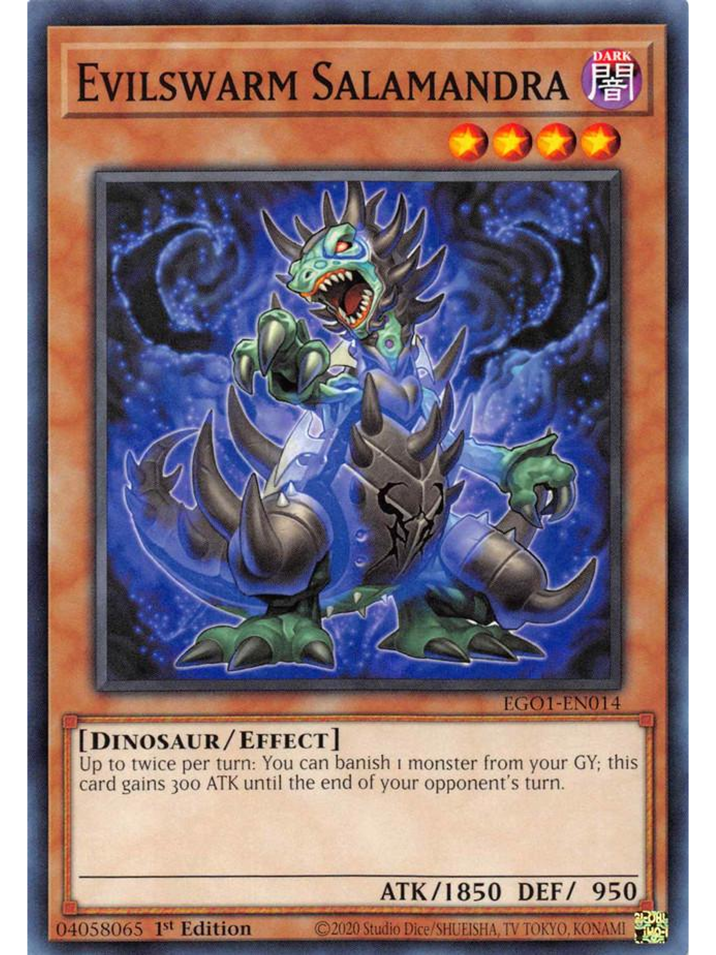 Evilswarm Salamandra - EGO1-EN014 - Common 1st Edition 1