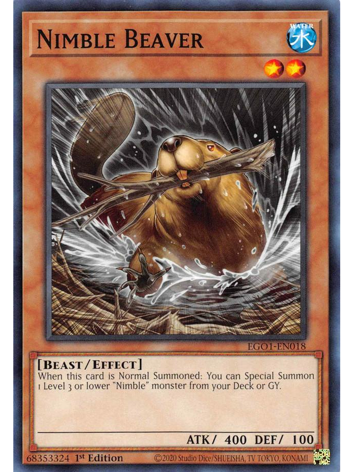 Nimble Beaver - EGO1-EN018 - Common 1st Edition 1