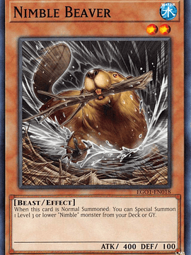 Nimble Beaver - EGO1-EN018 - Common 1st Edition