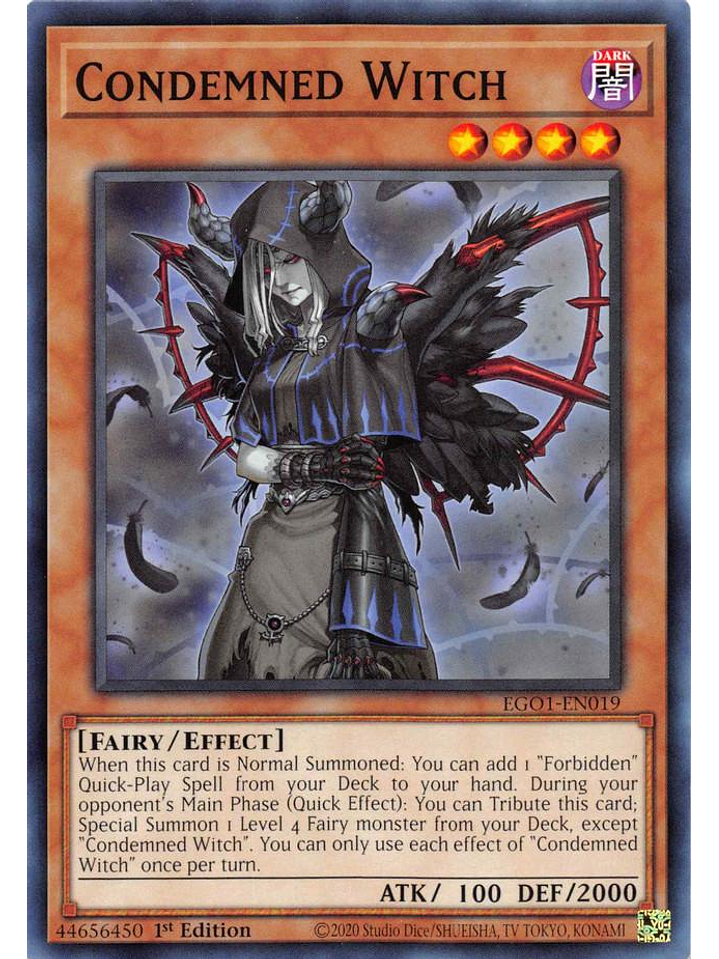 Condemned Witch - EGO1-EN019 - Common 1st Edition 1