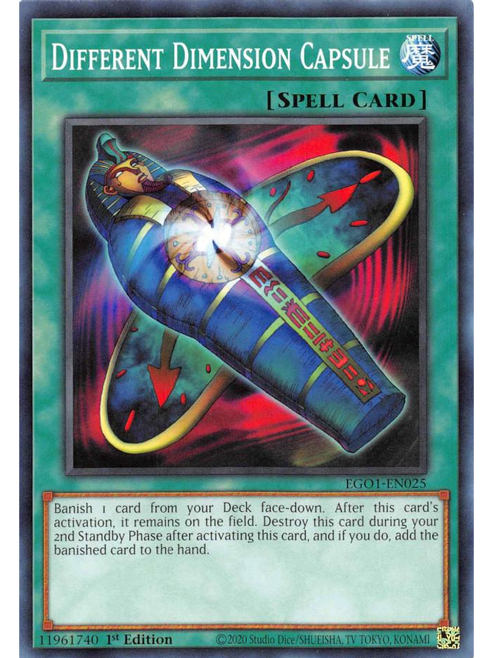 Different Dimension Capsule - EGO1-EN025 - Common 1st Edition 1