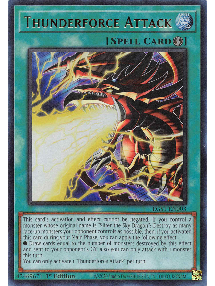 Thunderforce Attack - EGS1-EN003 - Ultra Rare 1st Edition 1