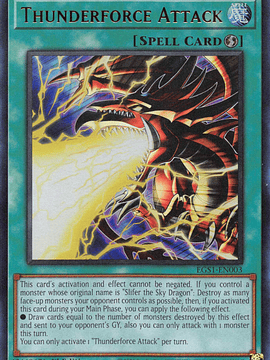 Thunderforce Attack - EGS1-EN003 - Ultra Rare 1st Edition