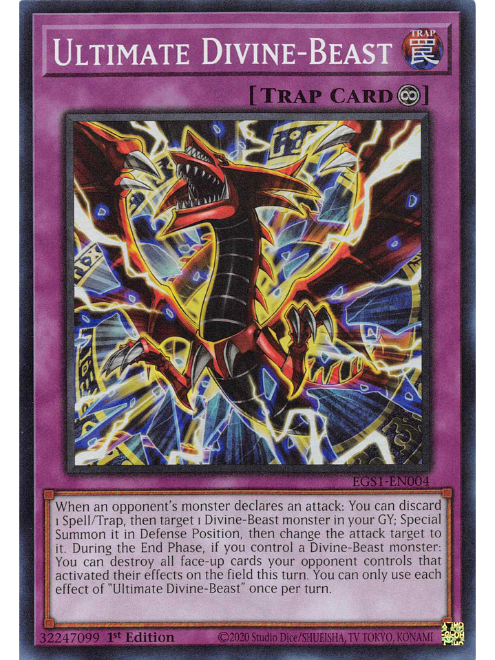 Ultimate Divine-Beast - EGS1-EN004 - Super Rare 1st Edition 1
