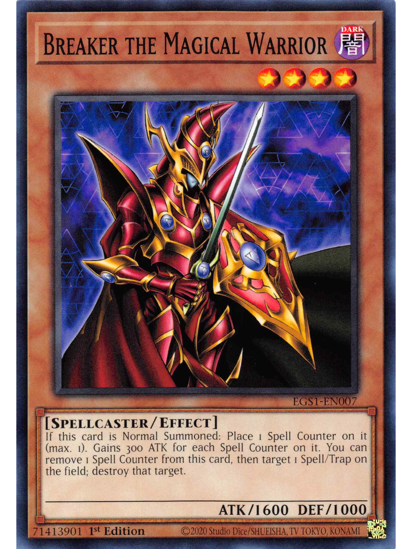 Breaker the Magical Warrior - EGS1-EN007 - Common 1st Edition 1