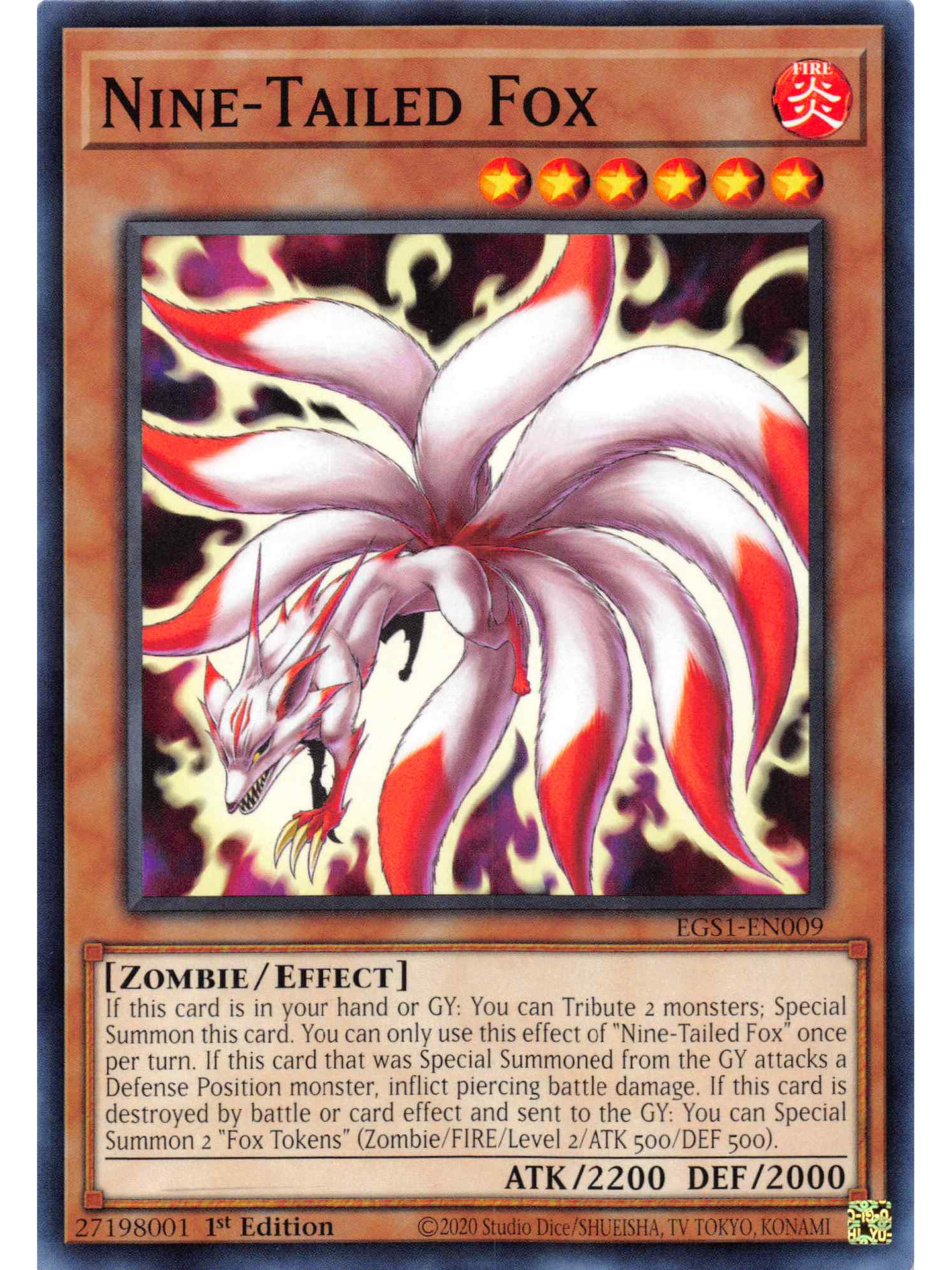 Nine-Tailed Fox - EGS1-EN009 - Common 1st Edition 1