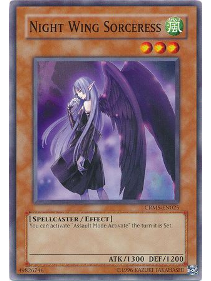 Night Wing Sorceress - CRMS-EN025 - Common Unlimited 1