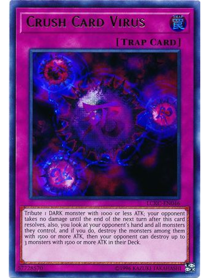 Crush Card Virus (Darkness Background) - LCKC-EN046 - Ultra Rare Unlimited 1