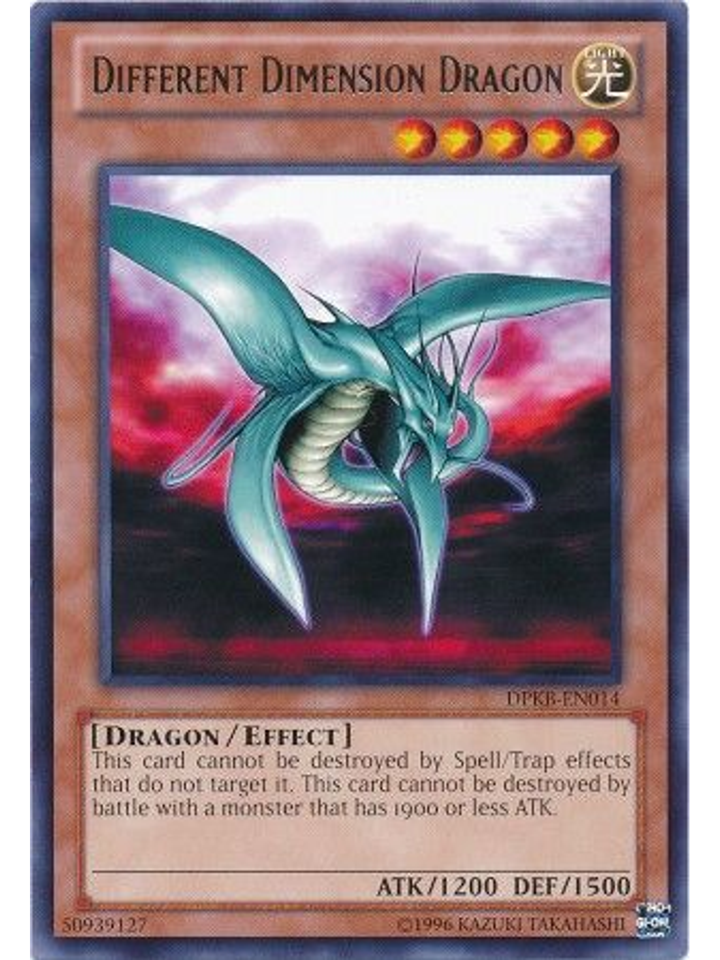 Different Dimension Dragon - DPKB-EN014 - Rare Unlimited 1