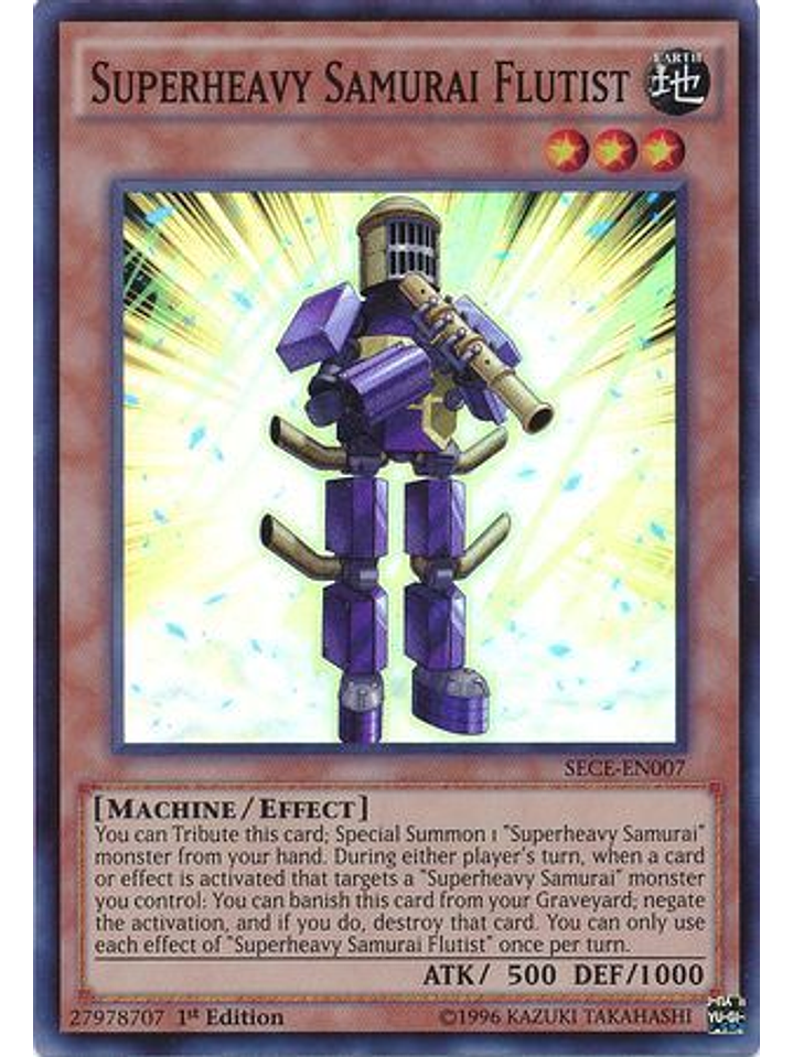 Superheavy Samurai Flutist - SECE-EN007 - Super Rare 1st Edition 1