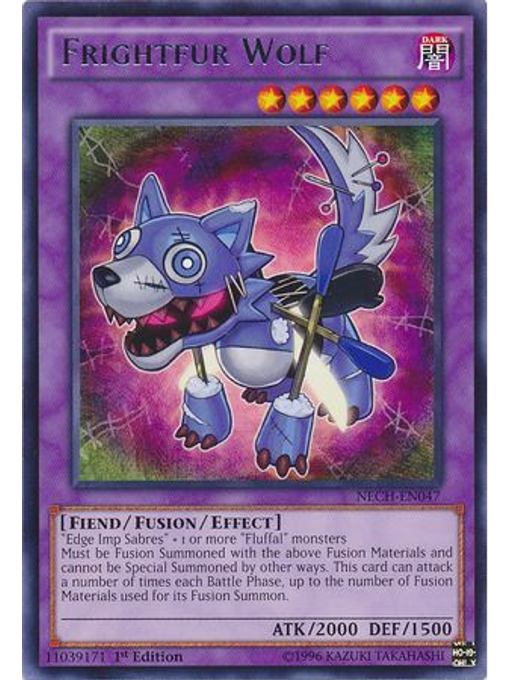 Frightfur Wolf - NECH-EN047 - Rare 1st Edition 1
