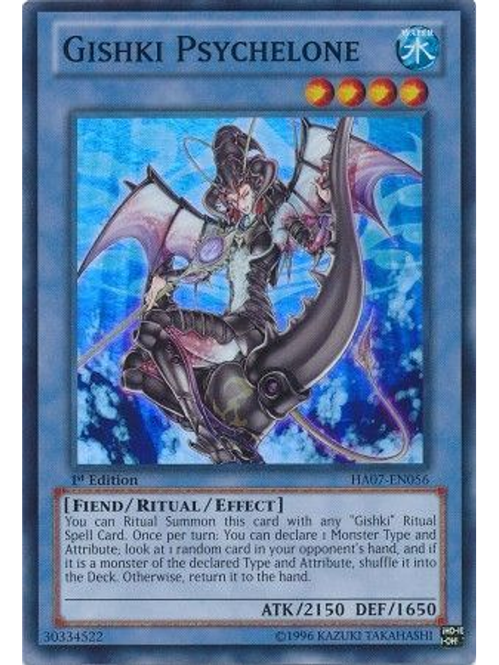 Gishki Psychelone - HA07-EN056 - Super Rare 1st Edition 1