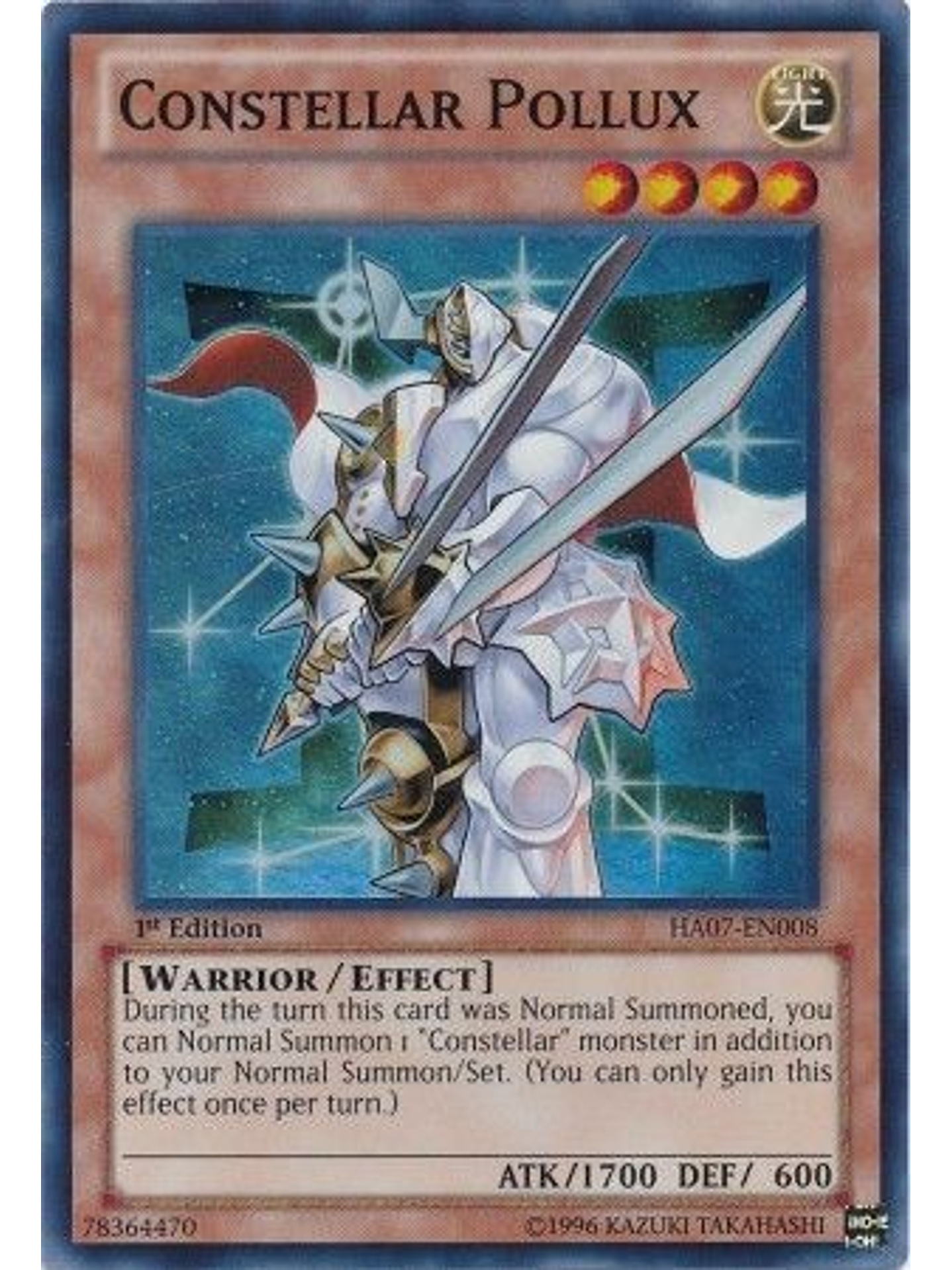 Constellar Pollux - HA07-EN008 - Super Rare 1st Edition 1