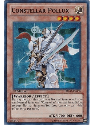 Constellar Pollux - HA07-EN008 - Super Rare 1st Edition