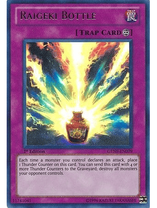 Raigeki Bottle - GENF-EN079 - Ultra Rare 1st Edition