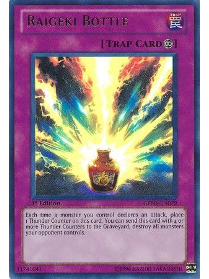 Raigeki Bottle - GENF-EN079 - Ultra Rare 1st Edition 1