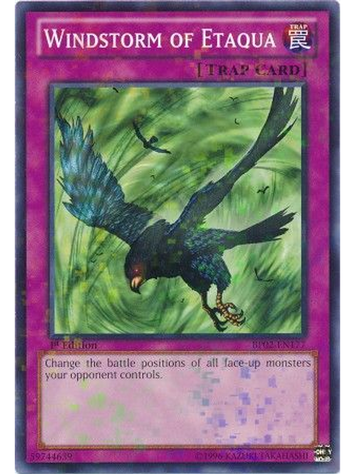Windstorm of Etaqua - BP02-EN177 - Mosaic Rare 1st Edition 1