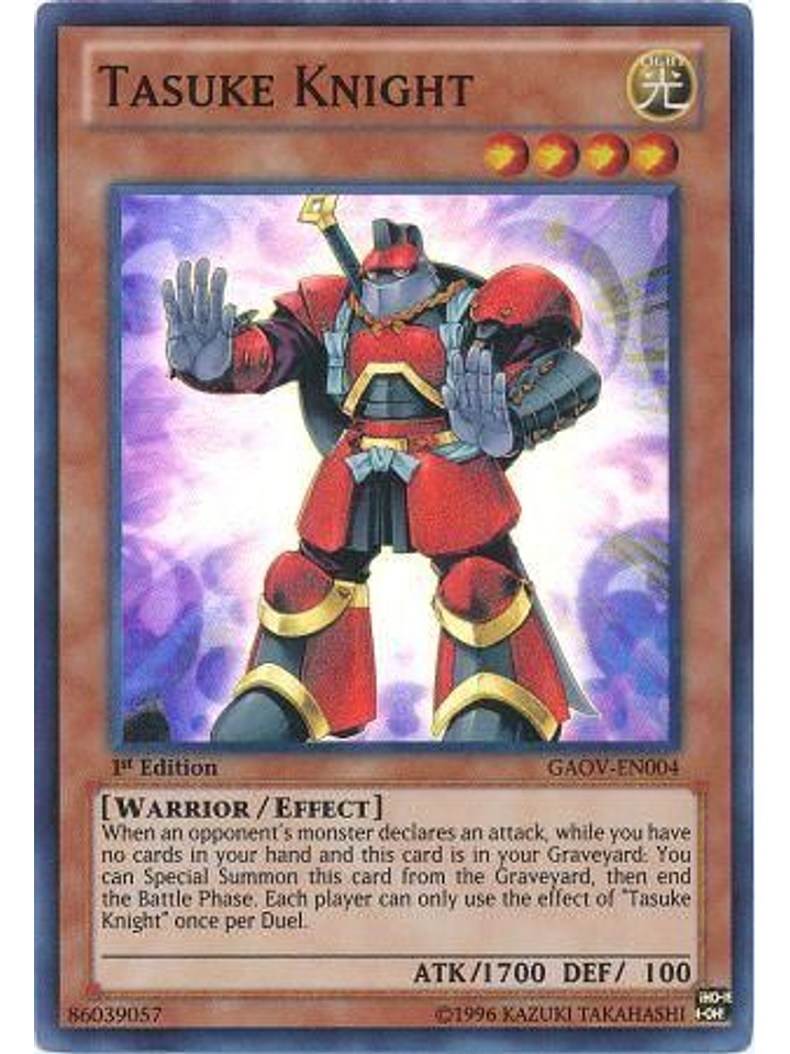 Tasuke Knight - GAOV-EN004 - Super Rare 1st Edition 1