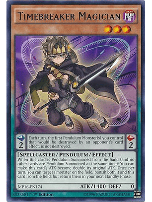 Timebreaker Magician - MP16-EN174 - Rare 1st Edition
