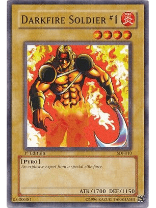 Darkfire Soldier #1 - SDJ-010 - Common 1st Edition