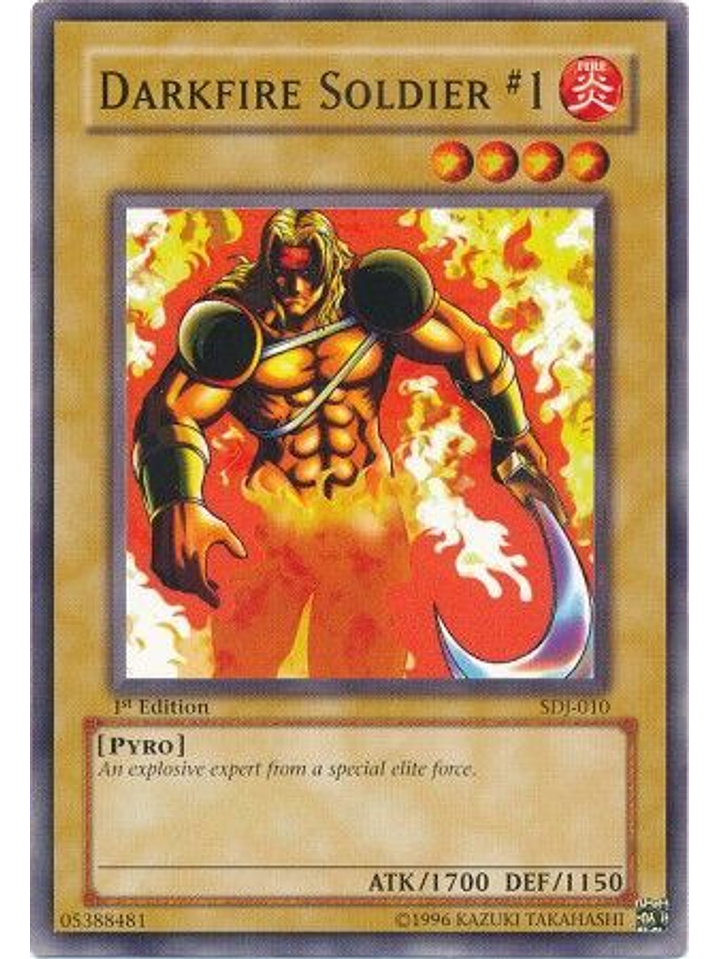 Darkfire Soldier #1 - SDJ-010 - Common 1st Edition 1