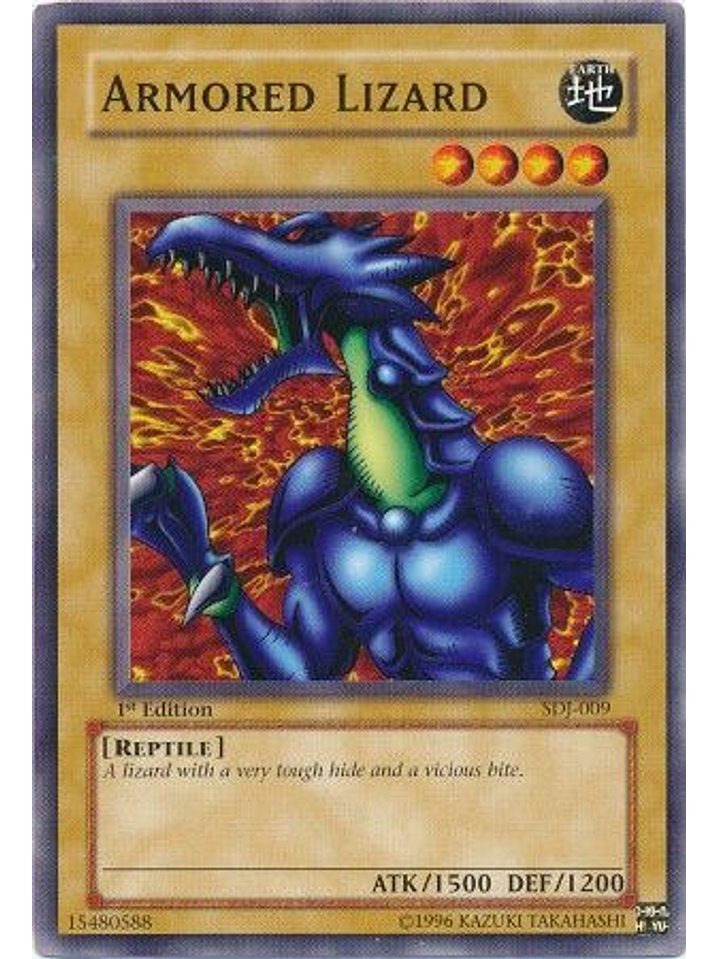 Armored Lizard - SDJ-009 - Common 1st Edition 1