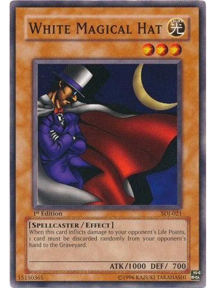 White Magical Hat - SDJ-021 - Common 1st Edition 1