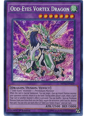 Odd-Eyes Vortex Dragon - MP16-EN139 - Secret Rare 1st Edition