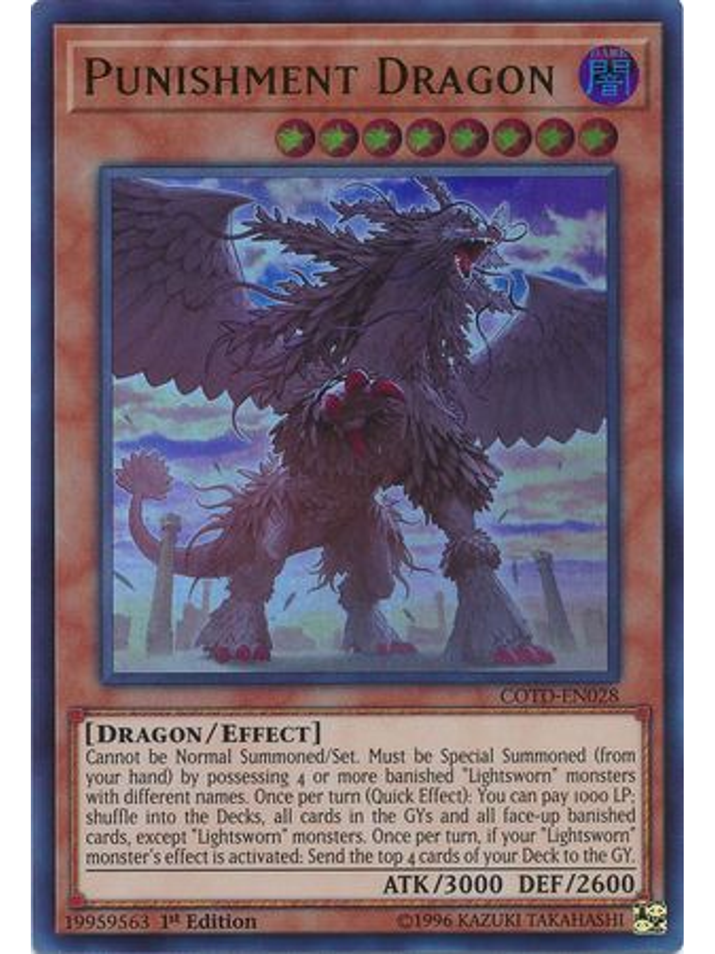 Punishment Dragon - COTD-EN028 - Ultra Rare 1st Edition 1