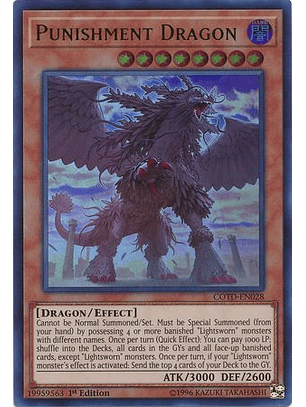 Punishment Dragon - COTD-EN028 - Ultra Rare 1st Edition