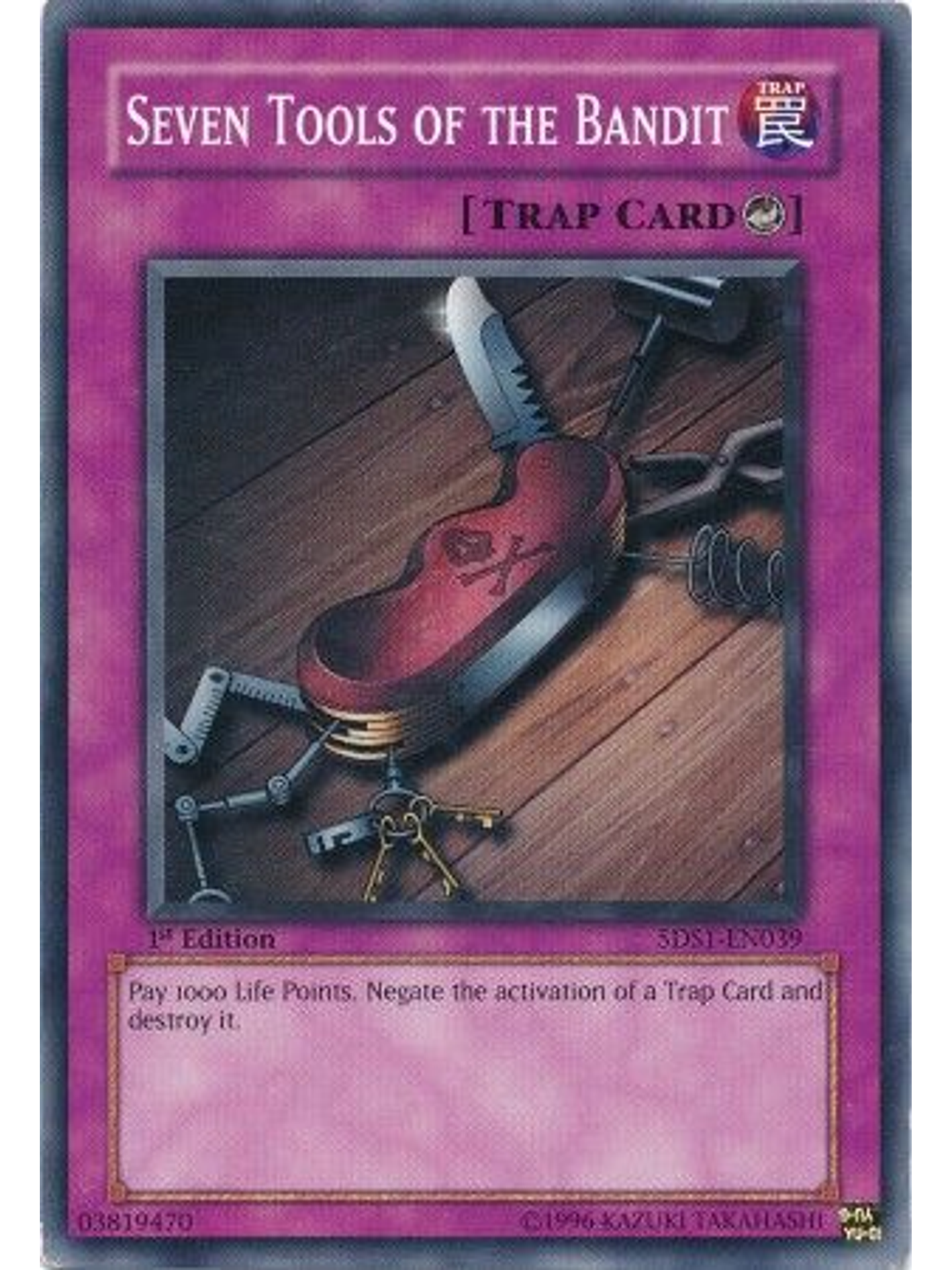 Seven Tools of the Bandit - 5DS1-EN039 - Common 1st Edition 1