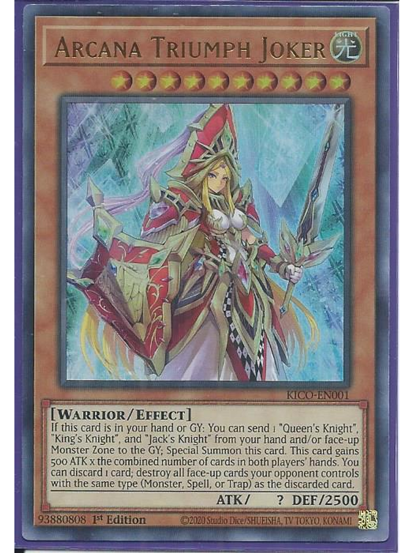 Arcana Triumph Joker - KICO-EN001 - Ultra Rare 1st Edition 1