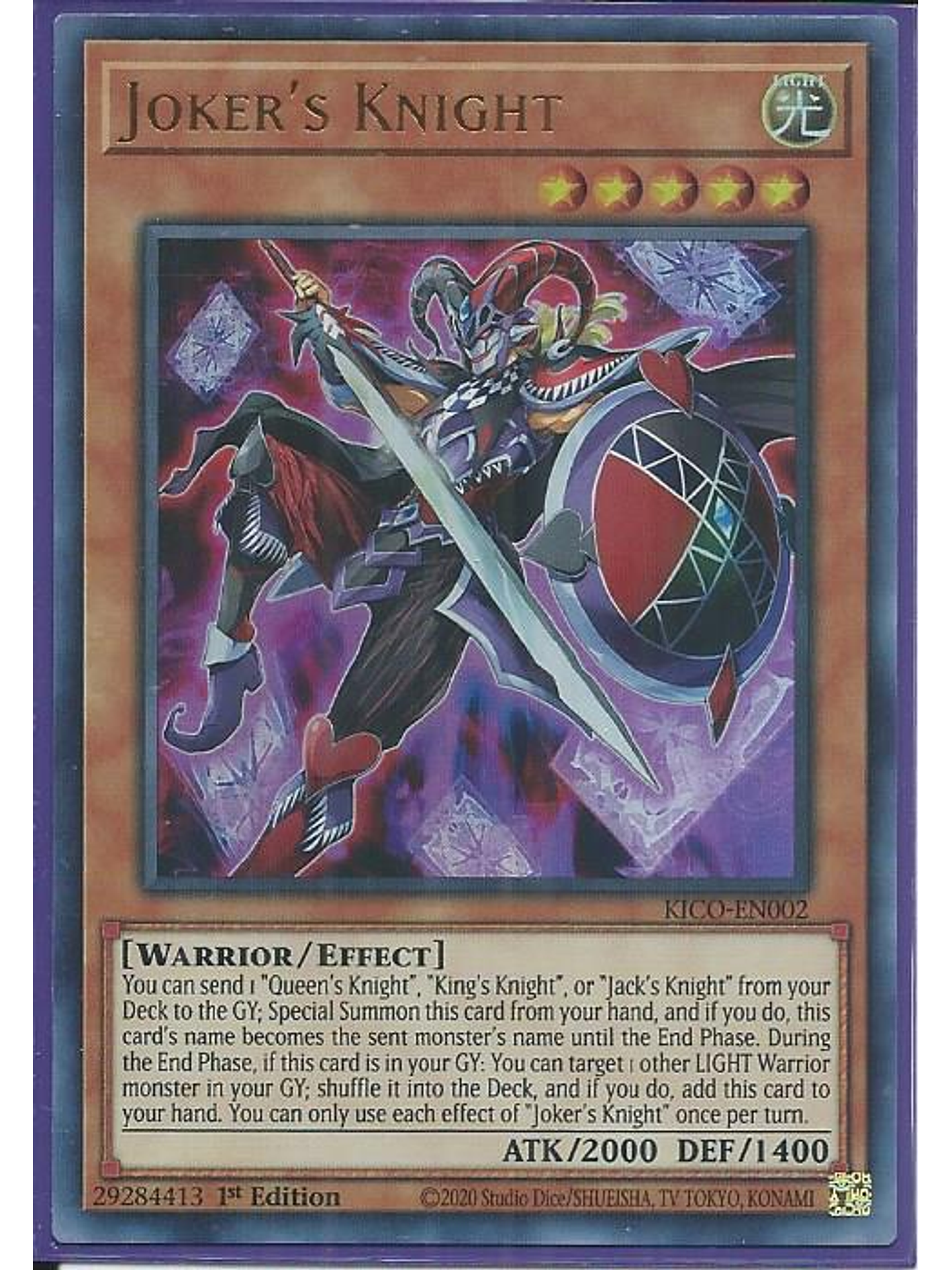 Joker's Knight - KICO-EN002 - Ultra Rare 1st Edition 1