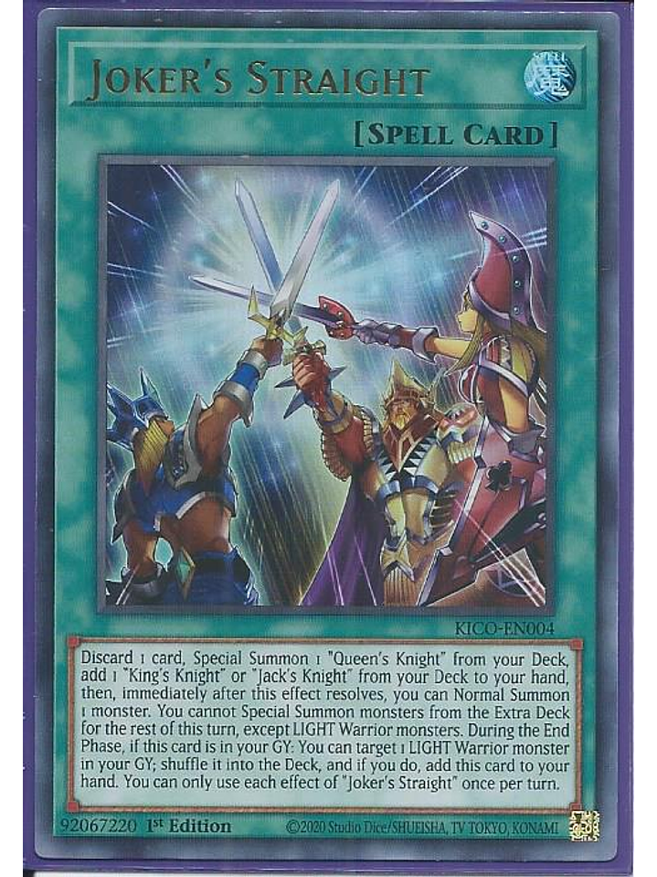 Joker's Straight - KICO-EN004 - Ultra Rare 1st Edition 1